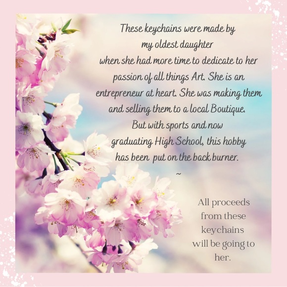 Monogram Resin Keychain - Picture 9 of 9